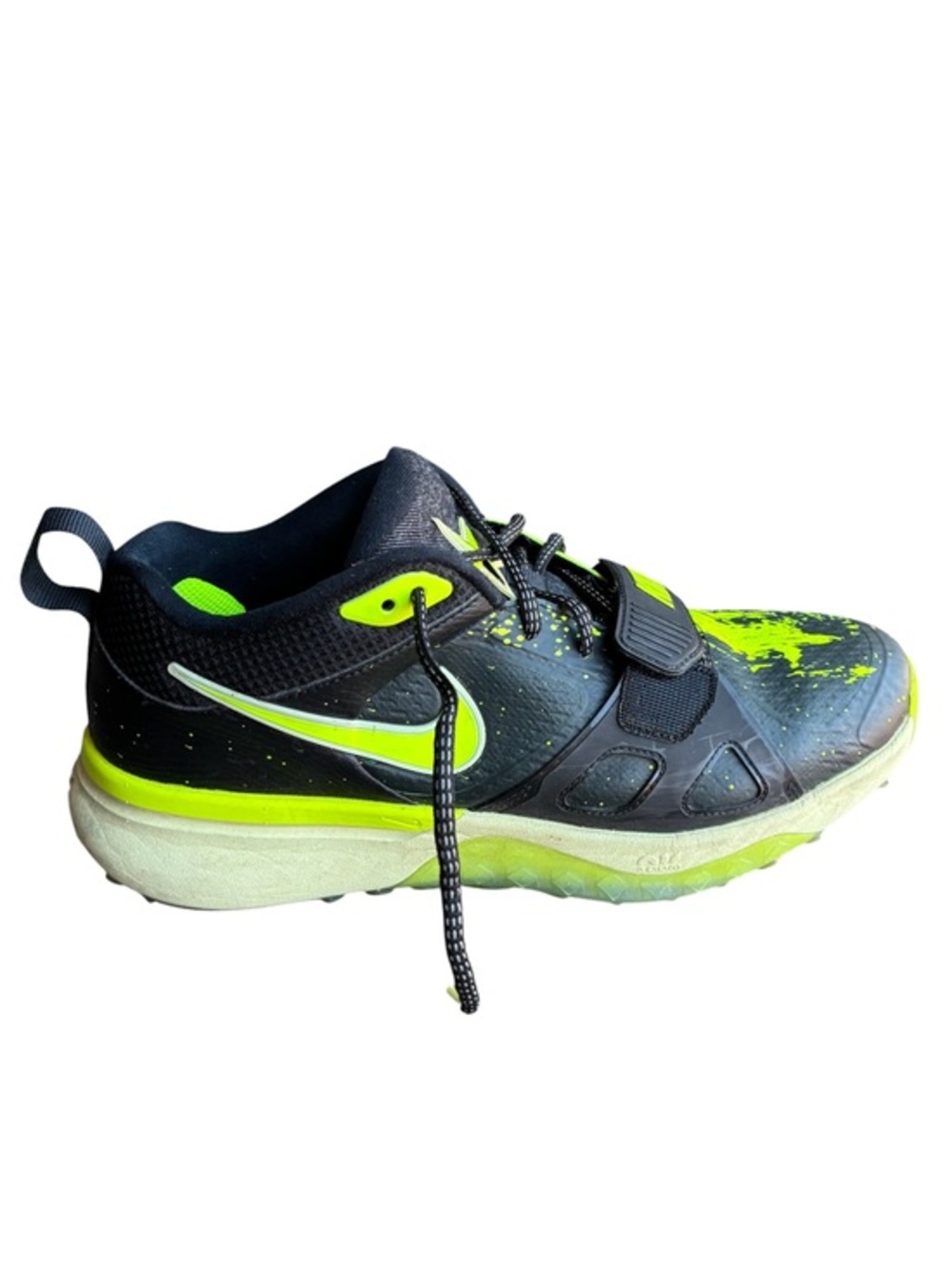 Nike Air Zoom Diamond Elite Turf 'Black Volt' FV6100-001 Baseball size 8.5